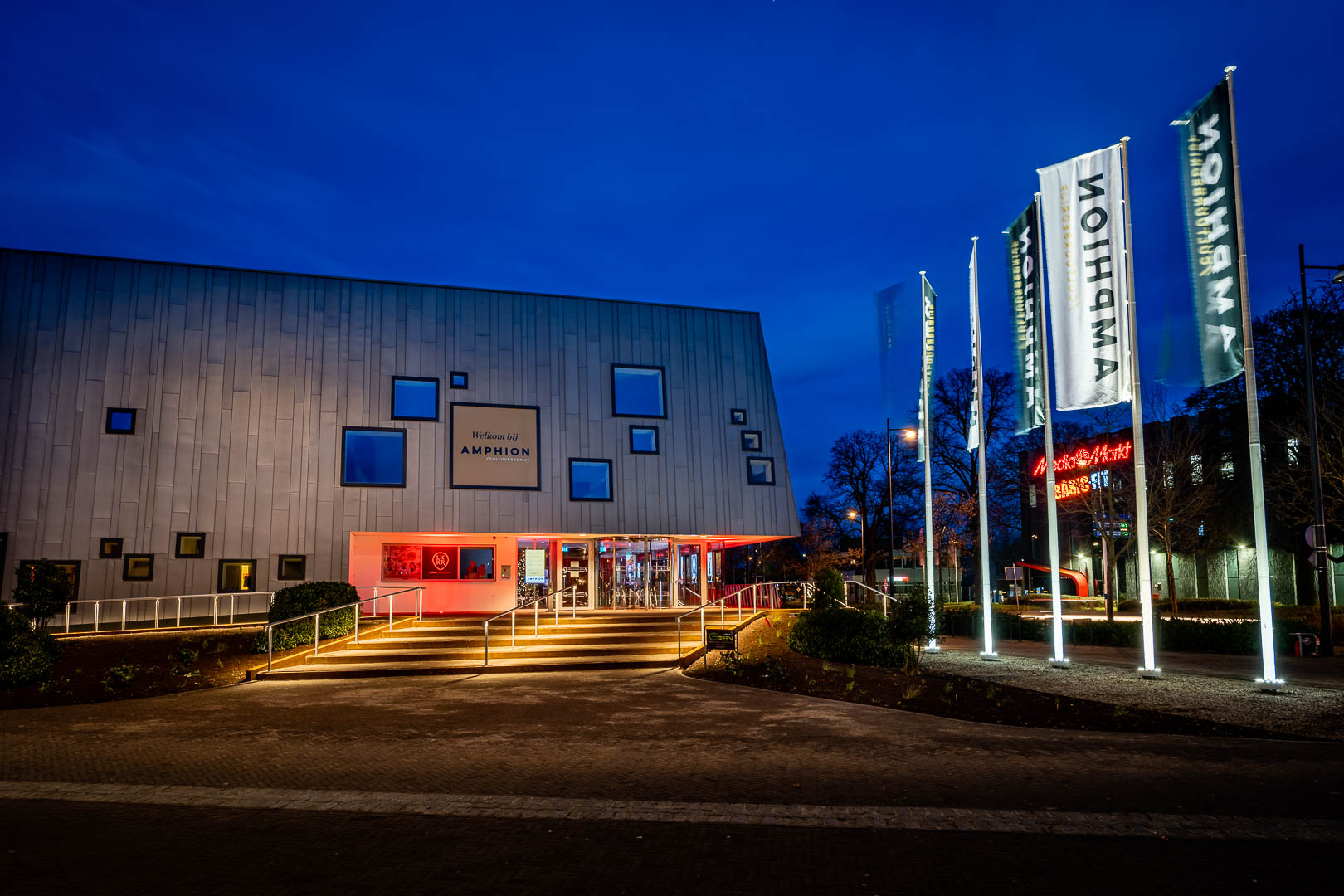 Trapverlichting Amphion theater Doetinchem vooraanzicht