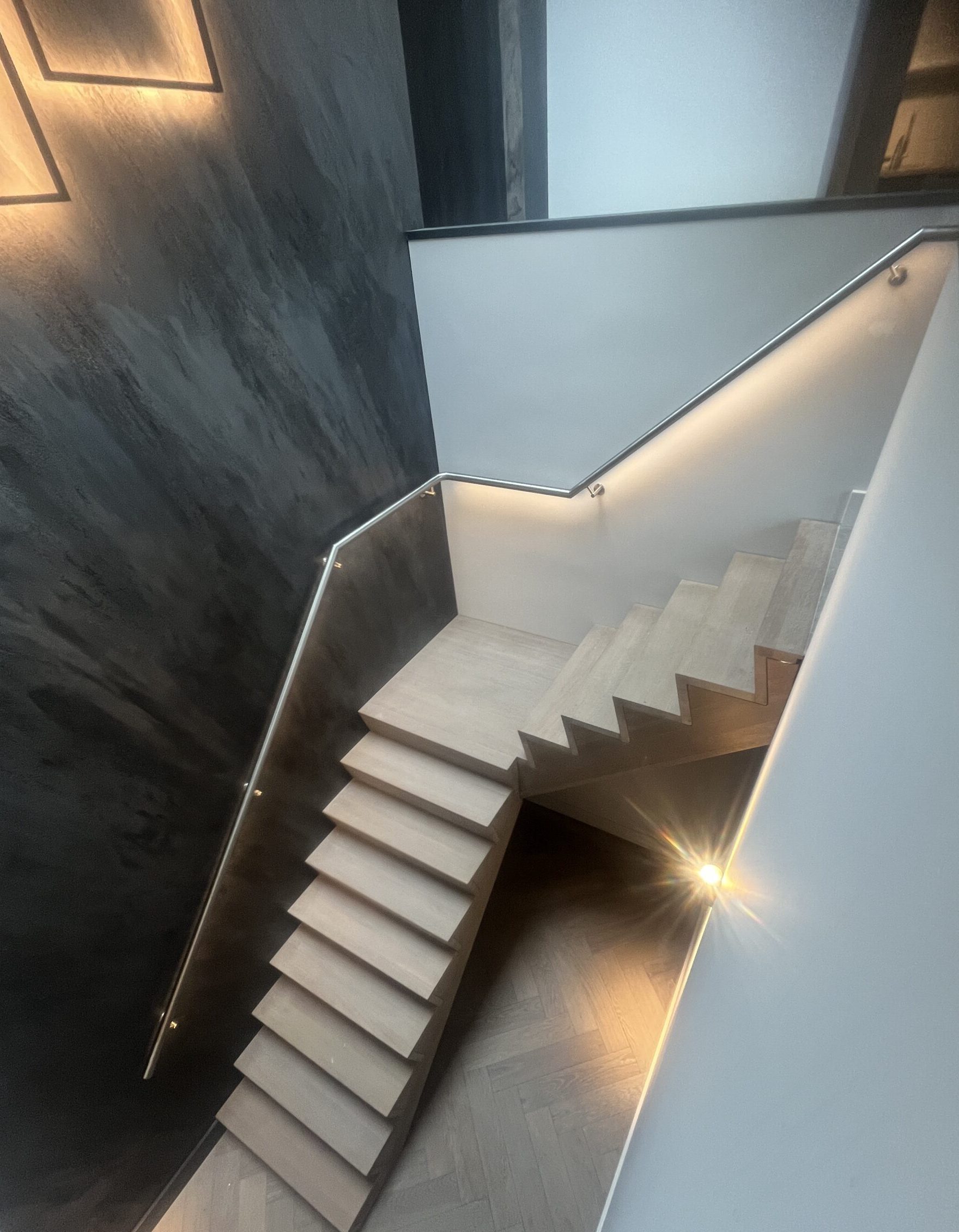 RVS trapleuningen met LED voor woningen