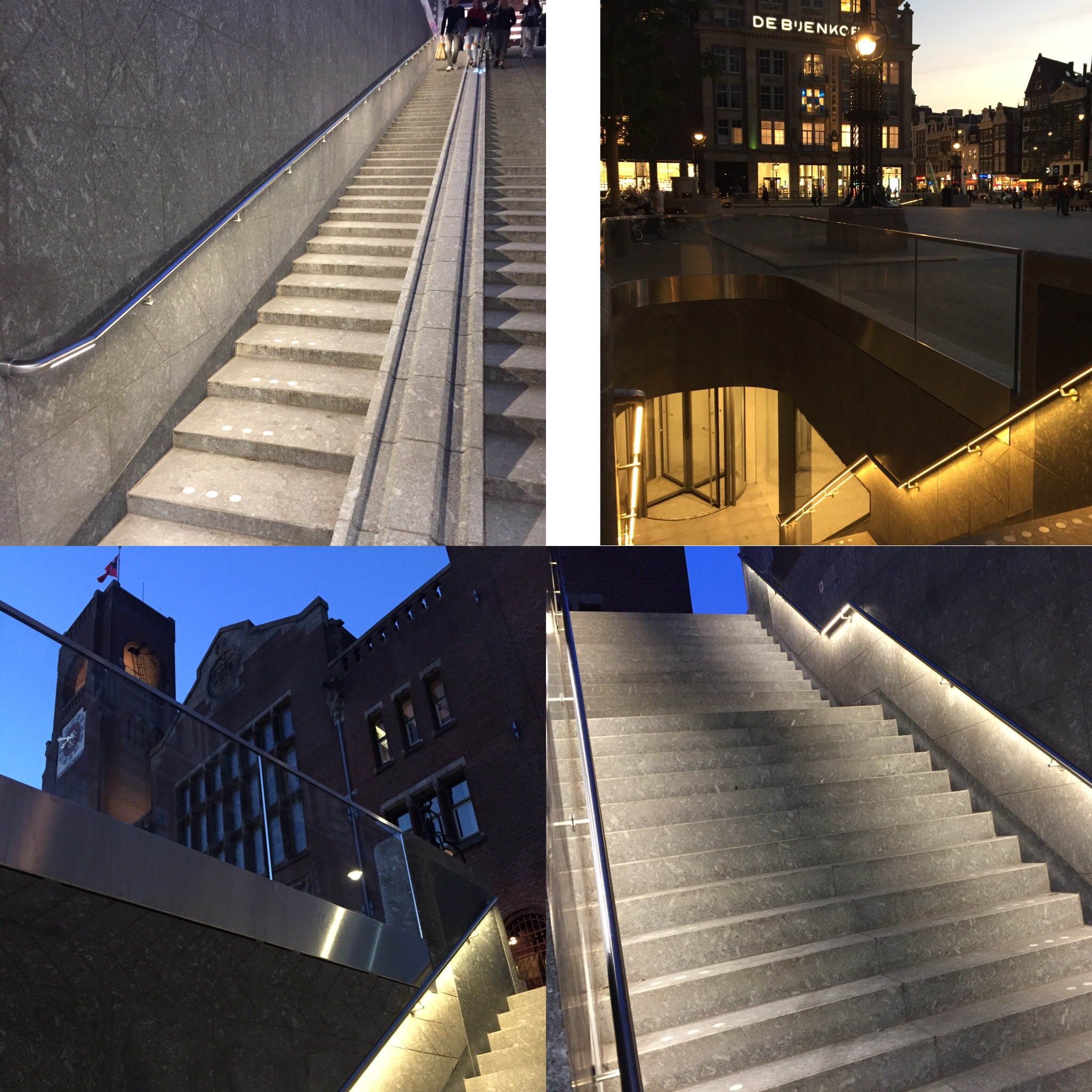 Verlichting fietsenstalling Beursplein 5 Amsterdam